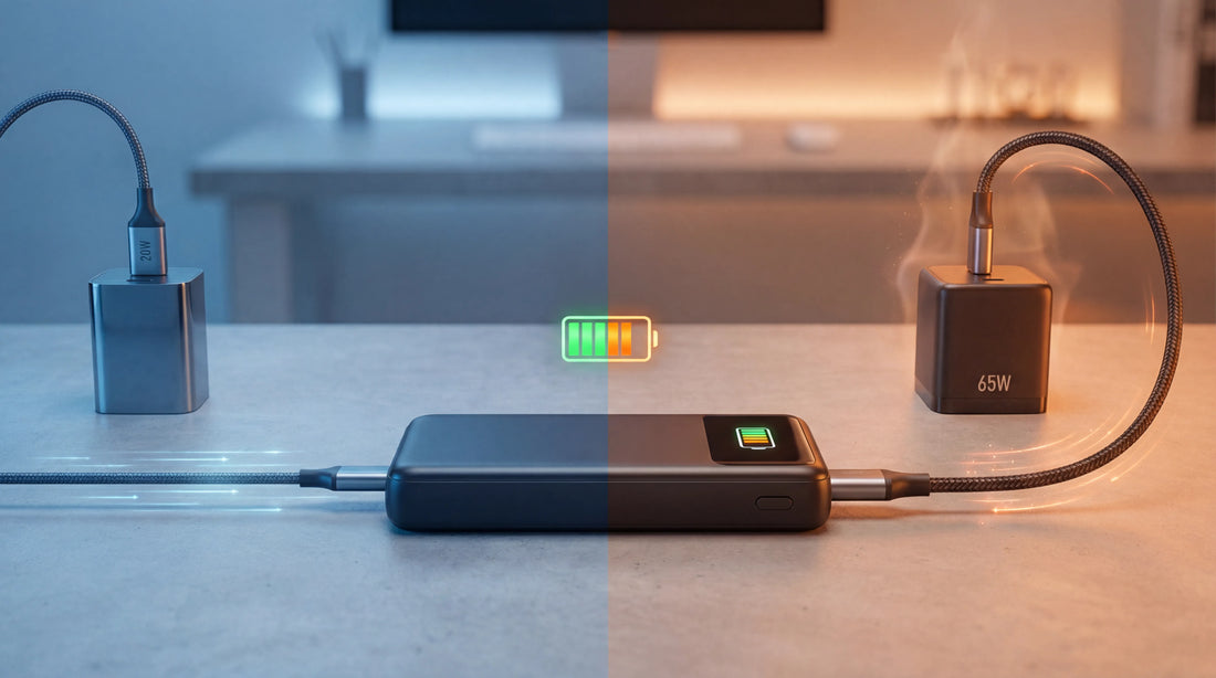 Does 20W vs 65W PD Charging Affect How Many Times a Power Bank Can Be Recharged?