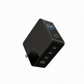 iFORWAY 140W GaN charger block with real-time LED display, featuring 4 fast-charging ports for maximum desktop efficiency.
