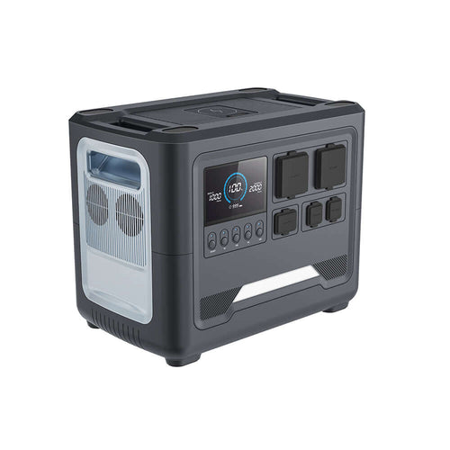 iFORWAY portable solar generator delivering 1800W rated and 3600W surge power, easily running your essential appliances.