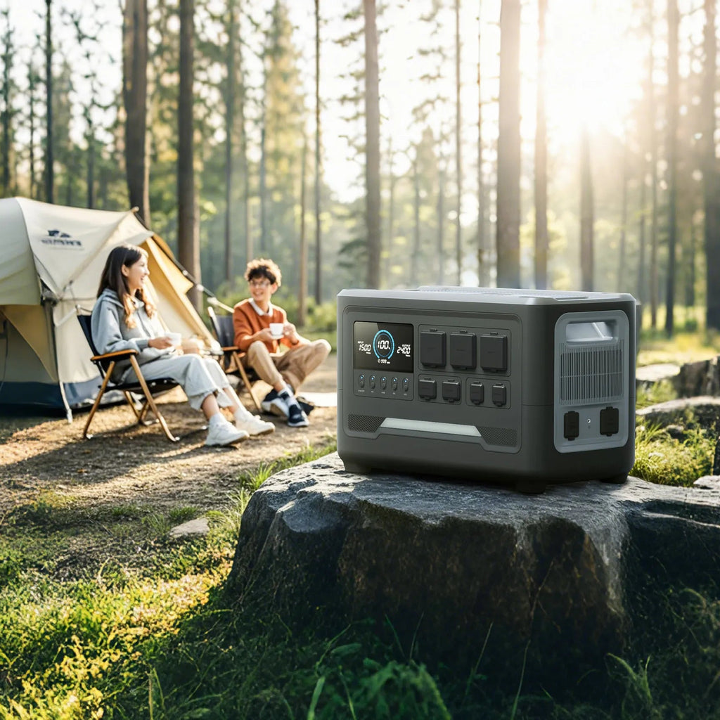iFORWAY 2048Wh portable power station built with an ultra-safe LiFePO4 battery for long-lasting home backup 