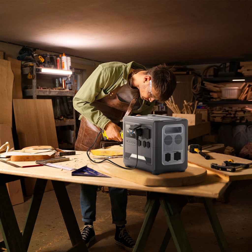 iFORWAY portable power supply supporting up to 600W solar input, perfect for sustainable and eco-friendly outdoor energy.