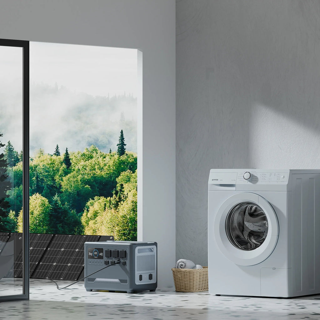 iFORWAY expandable smart power generator, featuring seamless mobile app control for real-time energy monitoring and management.