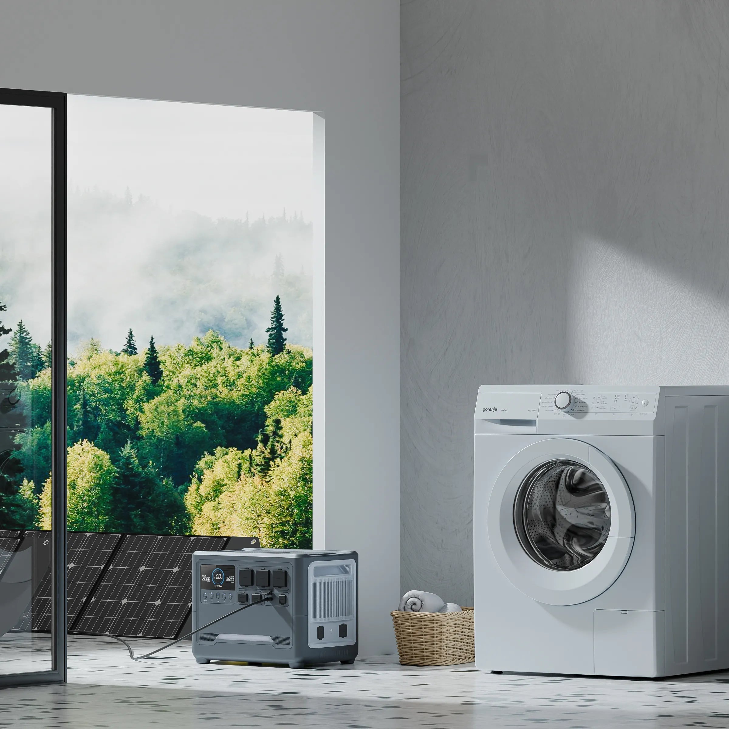 iFORWAY expandable smart power generator, featuring seamless mobile app control for real-time energy monitoring and management.