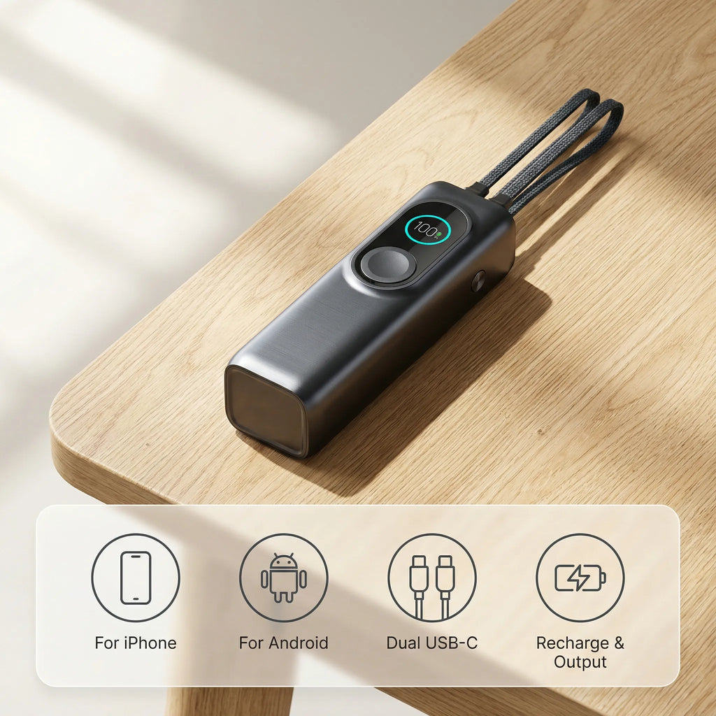 iFORWAY versatile power bank capable of charging up to five devices simultaneously with its three extra 100W USB-C ports.