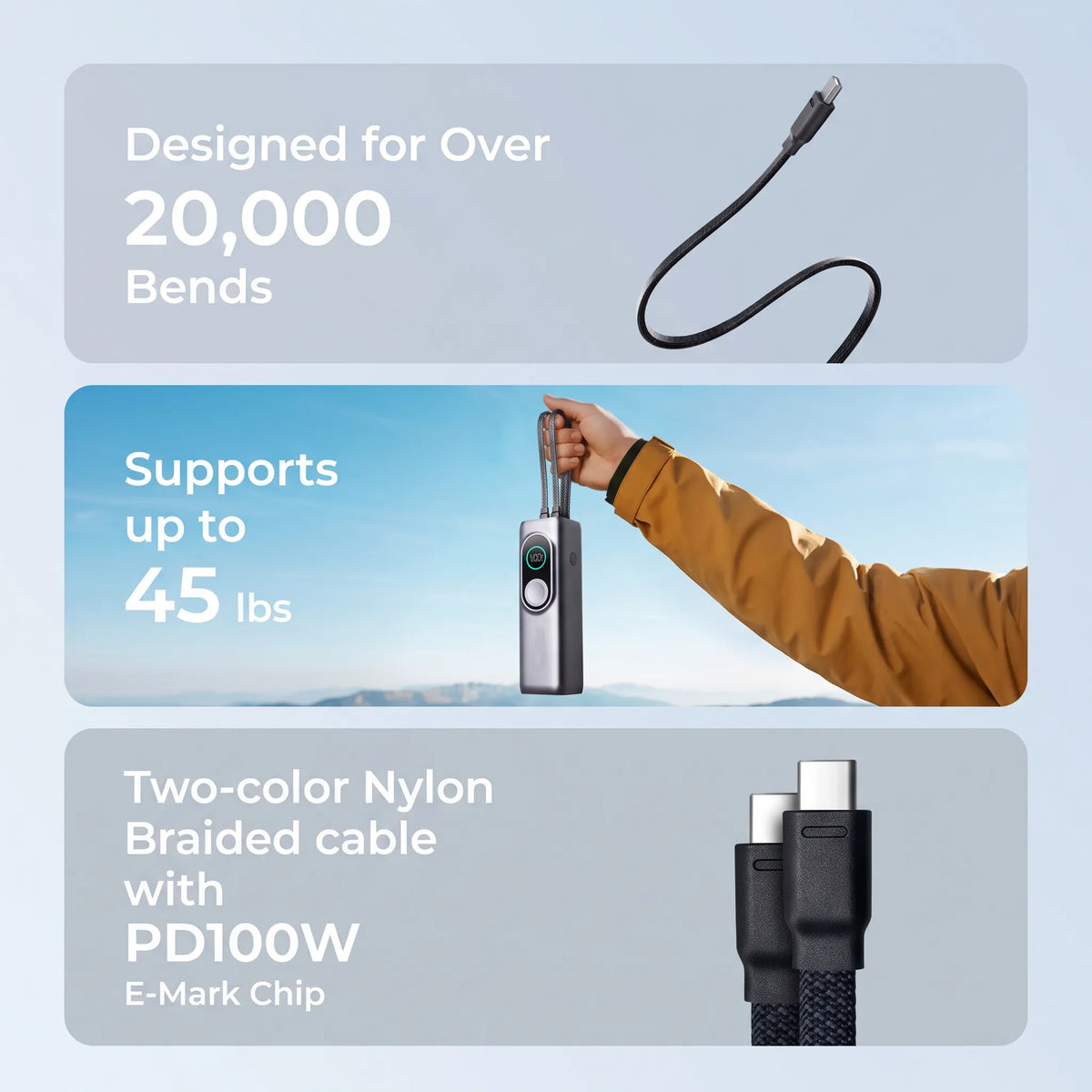 The "Rabbit Ear" Design: Always Ready to Charge
