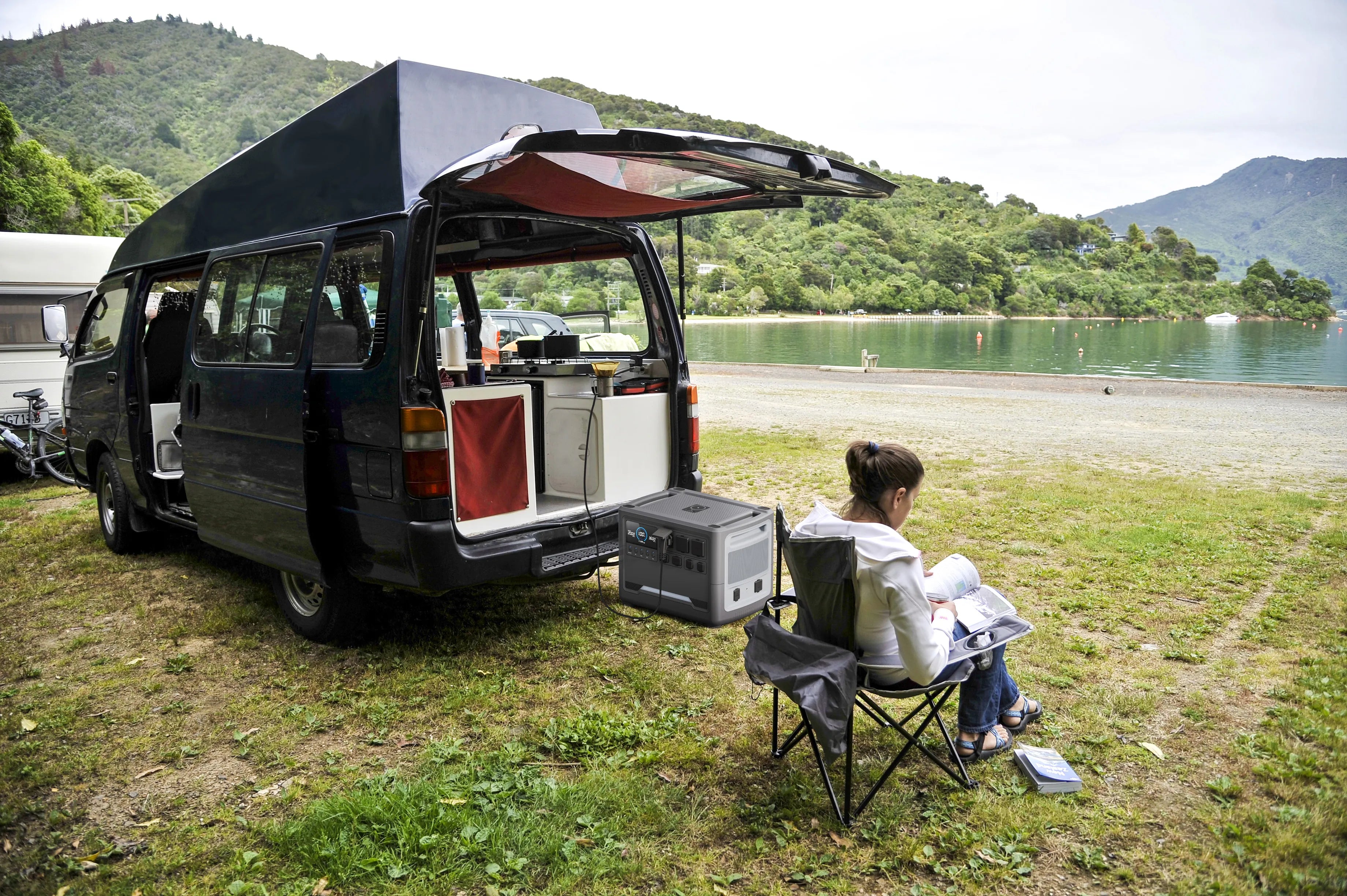 iFORWAY high-capacity power station perfect for Van Life and scenic lake camping. Acting as the heart of your camper van conversion, it delivers high power output to run appliances and gear with stable performance. Engineered with a Built Tough frame for long-distance road trips, it ensures reliable off-grid living wherever you park. Experience true freedom and Power On the Go with iFORWAY’s superior safety and versatile energy storage solutions.